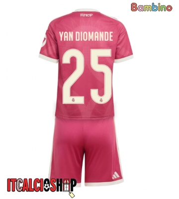 Real Madrid Yan Diomande #25 Terza Maglia Bambino 2026-27 Manica Corta (+ Pantaloni corti)